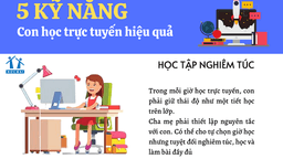 Bật mí 5 kỹ năng để con học tốt các tiết học trực tuyến