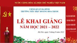 Năm học 2021-2022 và lễ khai giảng đặc biệt, chưa từng có