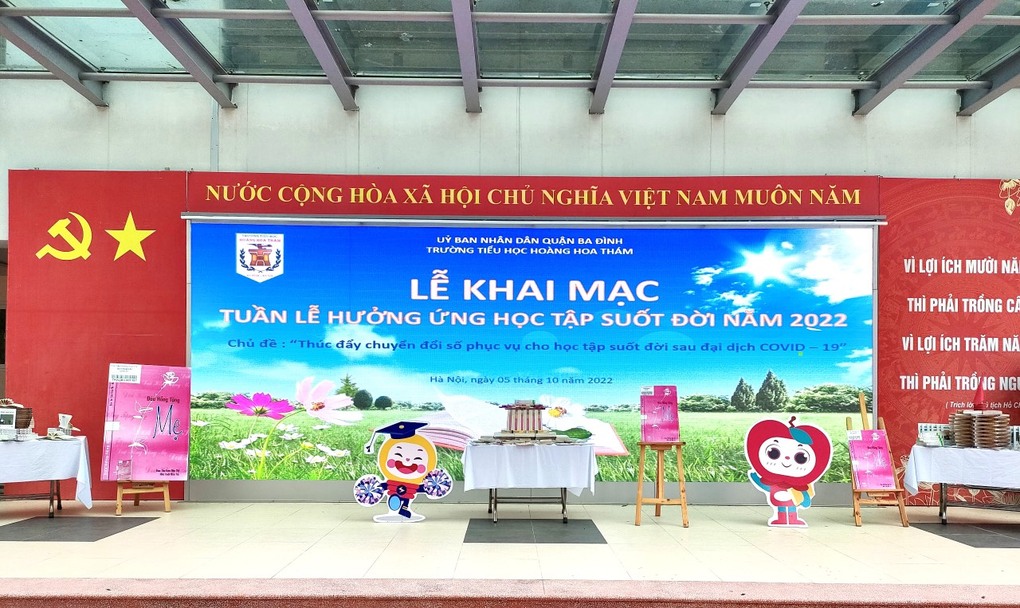 Trường Tiểu học Hoàng Hoa Thám  phát động Tuần lễ hưởng ứng học tập suốt đời với Chủ đề: “Thúc đẩy chuyển đổi số phục vụ cho học tập suốt đời sau đại dịch covid-19”