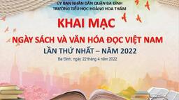 Trường Tiểu học Hoàng Hoa Thám với ngày sách và văn hóa đọc Việt Nam lần thứ nhất - Năm 2022
