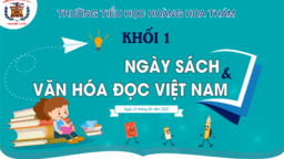 Ngày hội sách và văn hoá đọc Việt Nam của các bạn học sinh Khối 1 trường Tiểu học Hoàng Hoa Thám