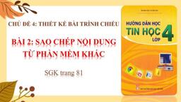 Tin học lớp 4 tuần 22