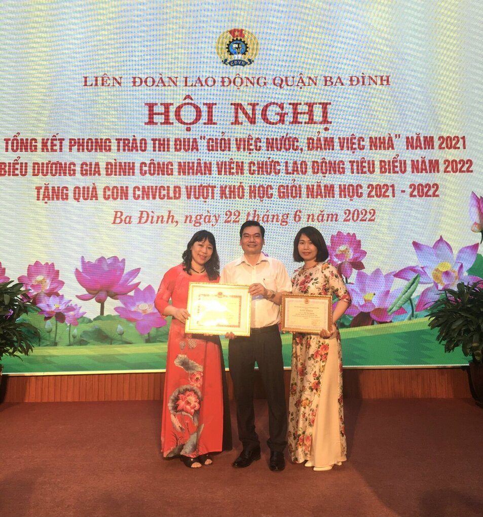 Công đoàn trường Tiểu học Hoàng Hoa Thám tích cực hưởng ứng phong trào thi đua “Giỏi việc nước, đảm việc nhà”