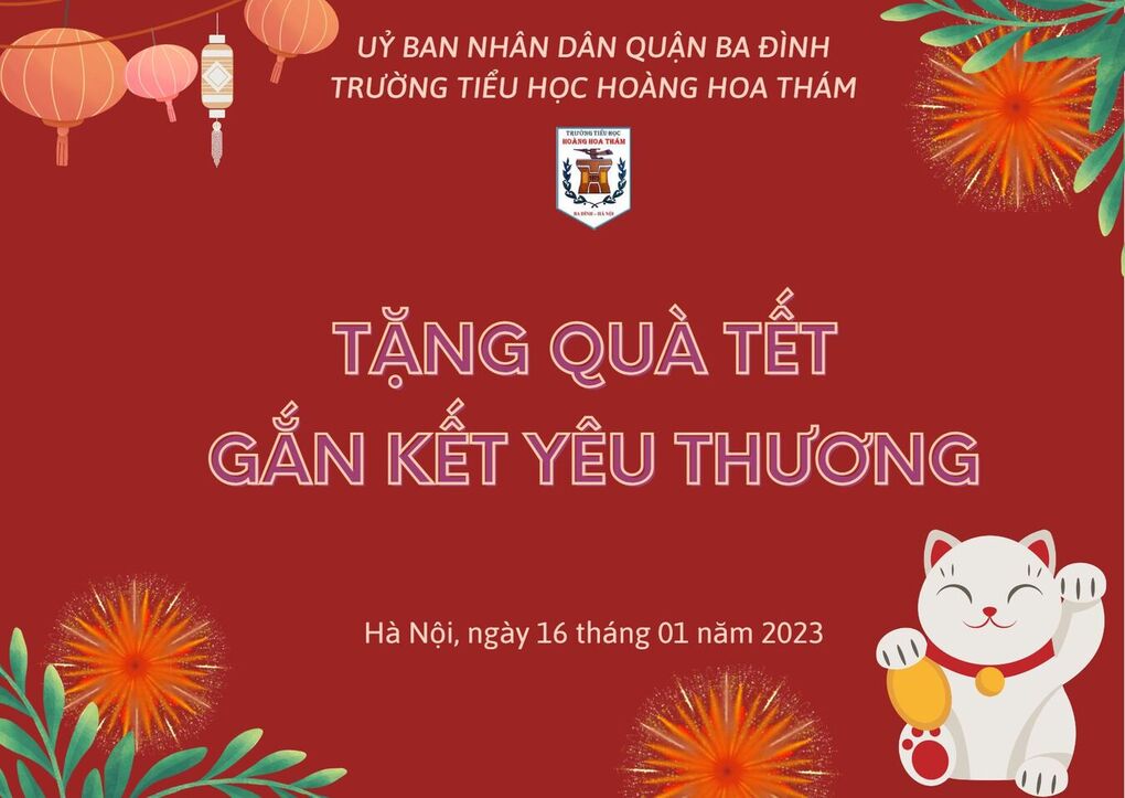 Tổng Kết phong trào “Lì xì yêu thương” – “Tặng quà Tết – gắn kết yêu thương” của Chi đoàn trường Tiểu học Hoàng Hoa Thám
