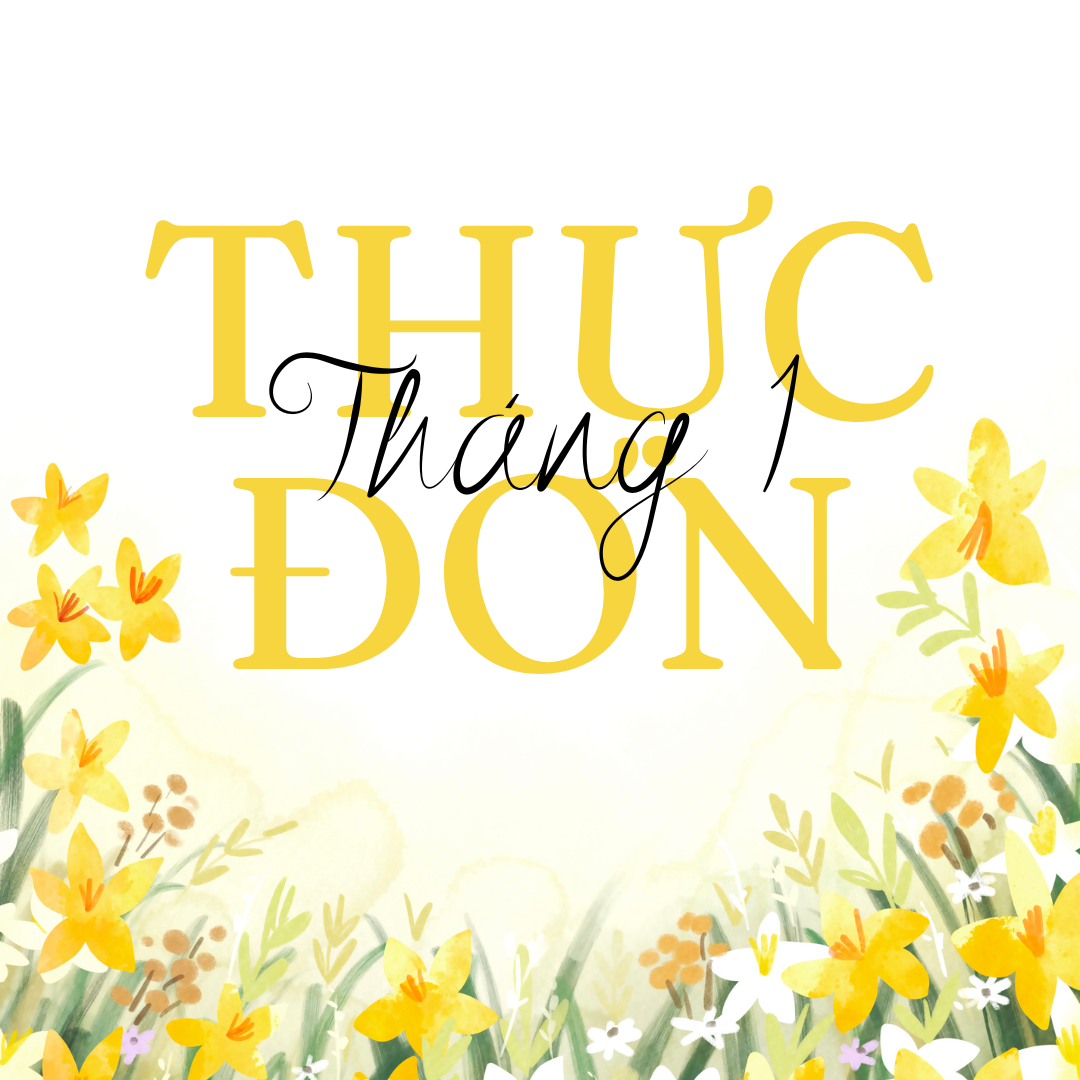 Trường Tiểu học Hoàng Hoa Thám thông báo thực đơn bán trú Tuần 4 - Tháng 1/2025