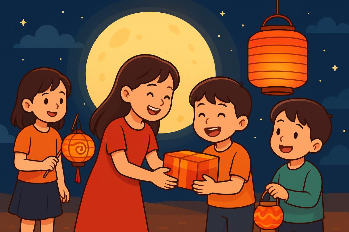 TRƯỜNG TIỂU HỌC HOÀNG HOA THÁM TRAO QUÀ TRUNG THU CHO HỌC SINH CÓ HOÀN CẢNH KHÓ KHĂN