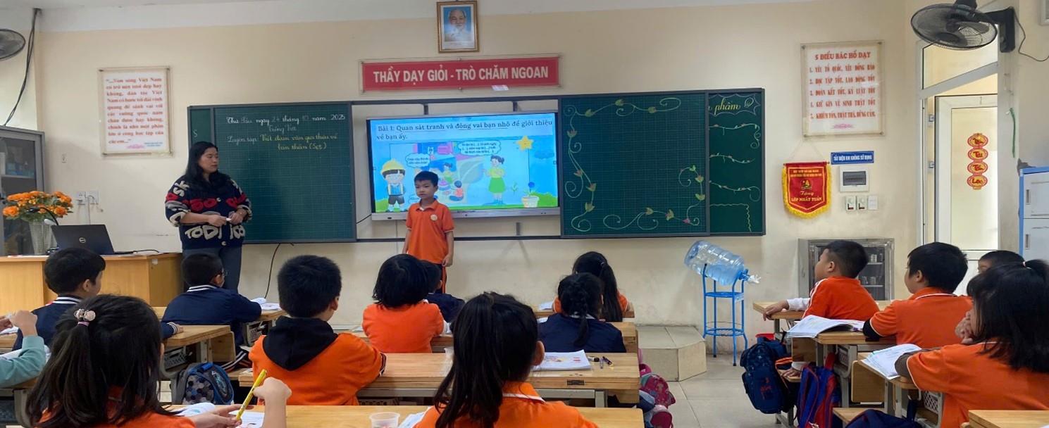 Khi AI, Stem hội tụ trong một tiết học đầy cảm hứng của cô trò lớp 3A4