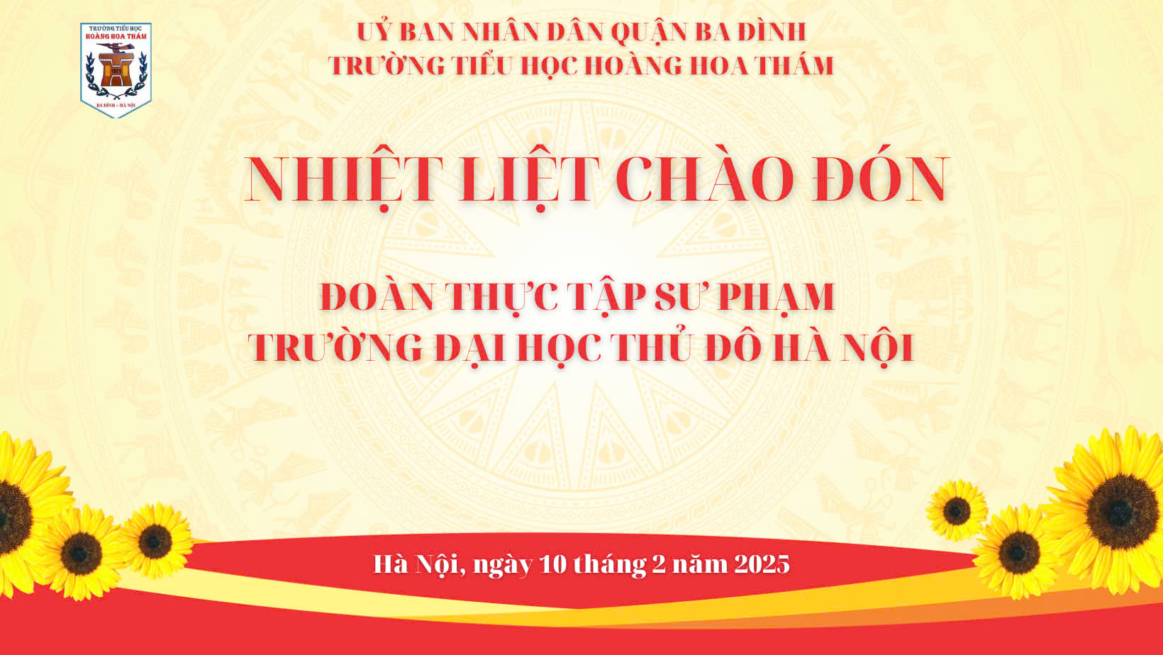Đón Đoàn sinh viên thực tập sư phạm Trường Đại học Thủ đô