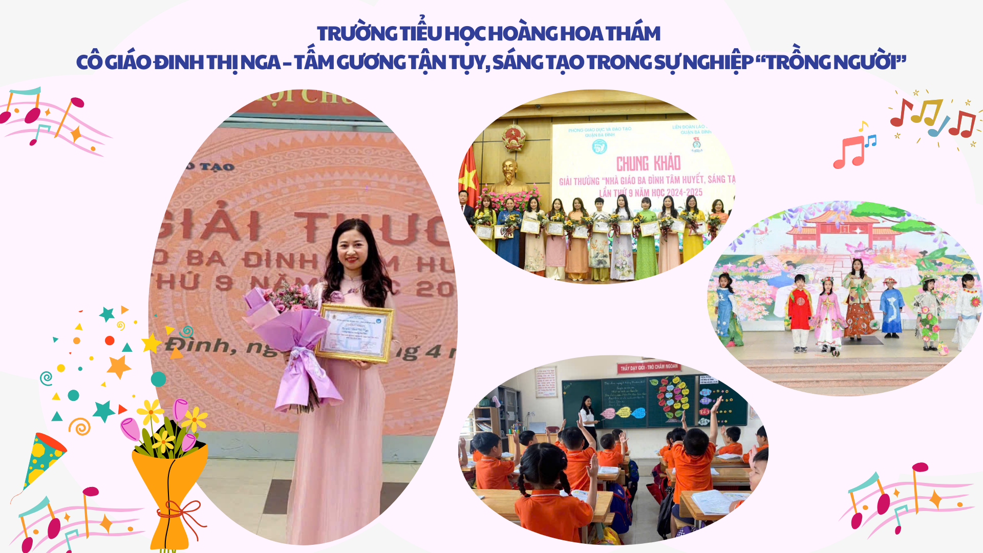 Cô giáo Đinh Thị Nga – Tấm gương tận tụy, sáng tạo trong sự nghiệp “trồng người”