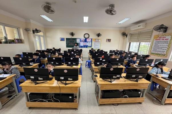 Hào hứng, tự tin lan tỏa tình yêu Tiếng Việt của Khối 1 -  Trường Tiểu học Hoàng Hoa Thám