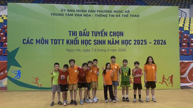 Học sinh trường Tiểu học Hoàng Hoa Thám đạt thành tích cao tại Giải Thể dục thể thao học sinh phổ thông phường Ngọc Hà năm học 2025 - 2026