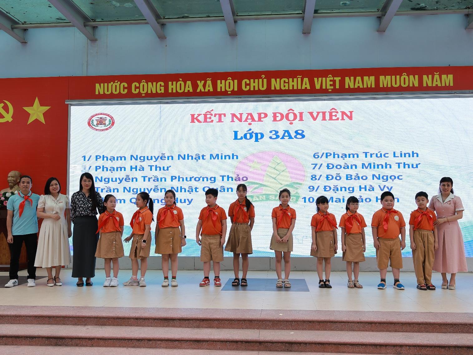 Lễ kết nạp Đội viên khối 3 – Dấu ấn tiến bước