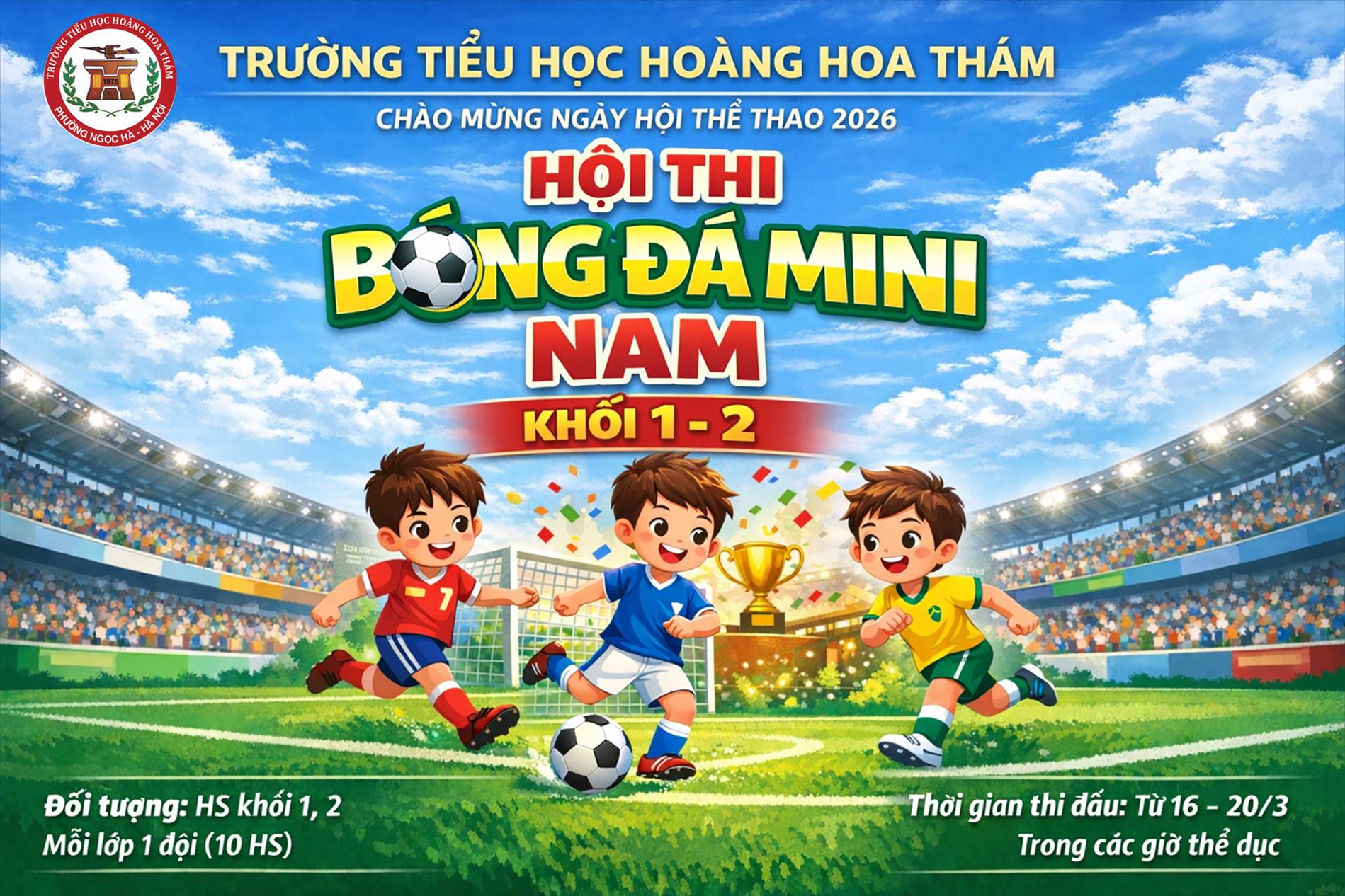 Hội thi Bóng đá mini Nam - Khối 1-2