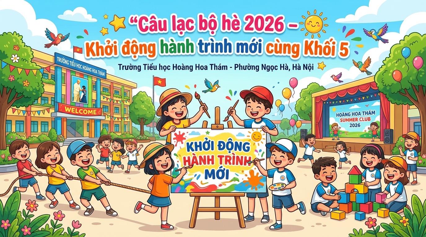 Câu lạc bộ hè 2026 – Khởi động hành trình mới cùng Khối 5