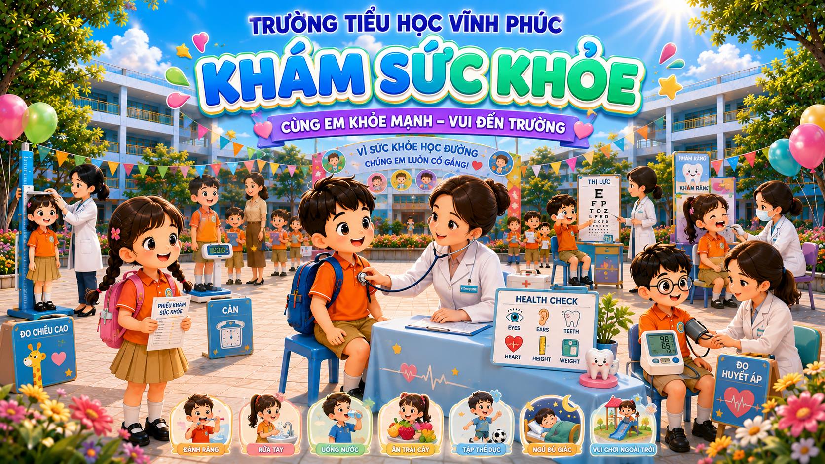Chăm sóc sức khỏe học đường - Đồng hành cùng học sinh trên hành trình khôn lớn