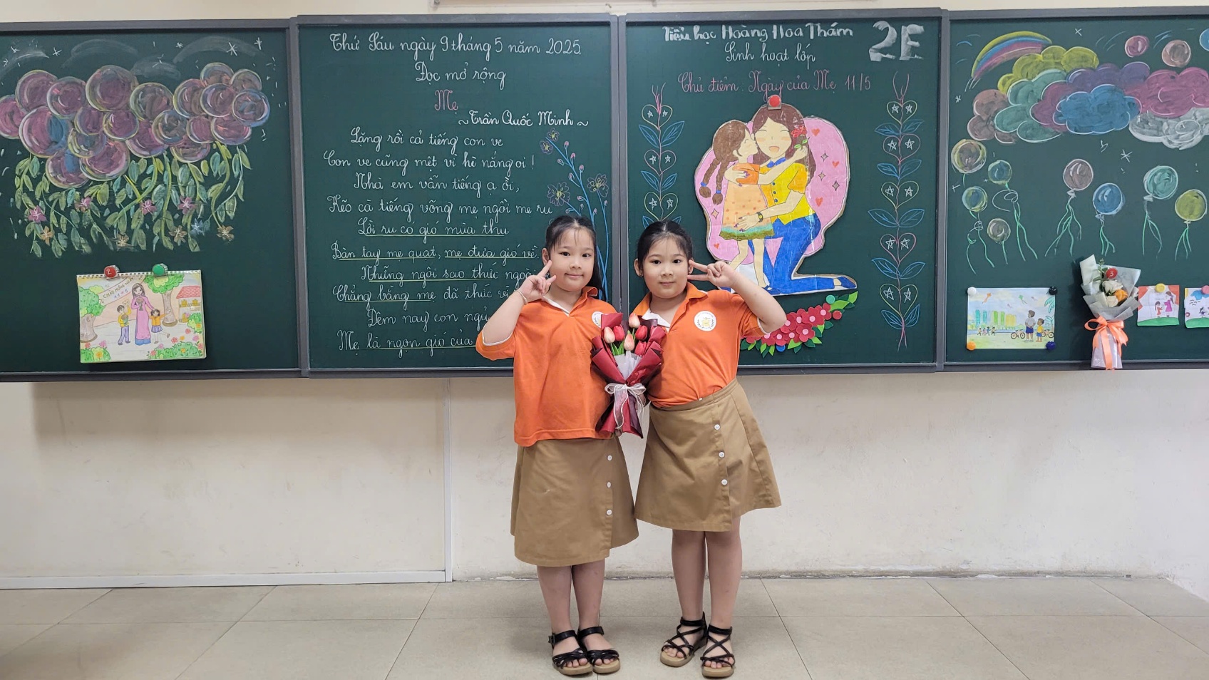 Two girls standing in front of a chalkboard

AI-generated content may be incorrect.