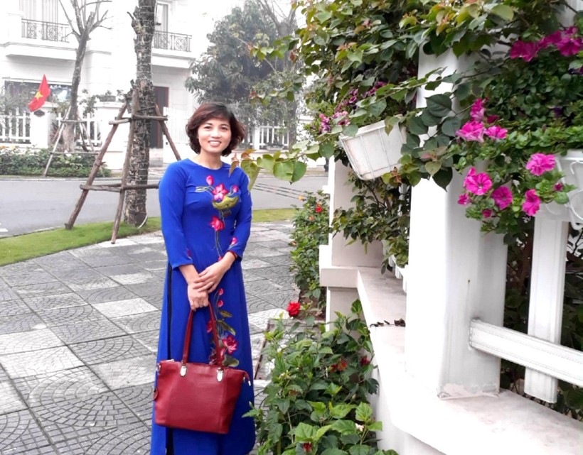 Cô Dương Thị Ngọc Hương - Giáo viên trường Tiểu học Hoàng Hoa Thám.